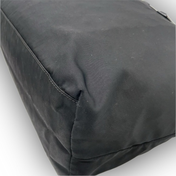 Prada Logo Tessuto Black Nylon and Leather Tote - Picture 4 of 15